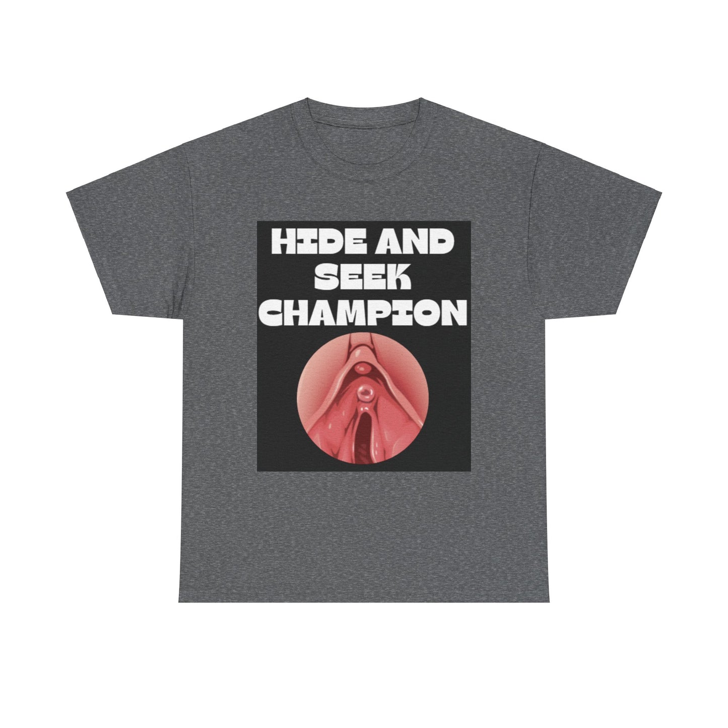 Hide and Seek Champ - Unisex Cotton T-Shirt