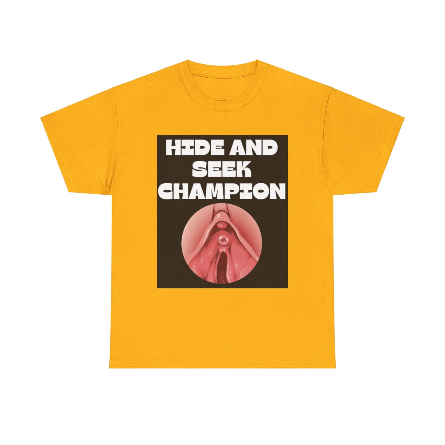 Hide and Seek Champ - Unisex Cotton T-Shirt