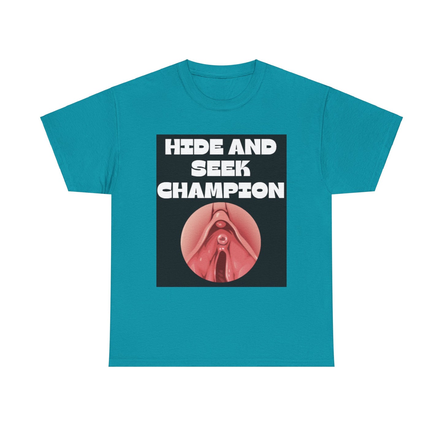 Hide and Seek Champ - Unisex Cotton T-Shirt
