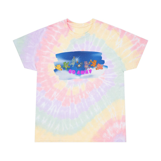Spiral Tie-Dye Tee - Go Away, Chill Vibes, Summer Style, Casual Wear, Gift for Friends, Relaxation Outfit