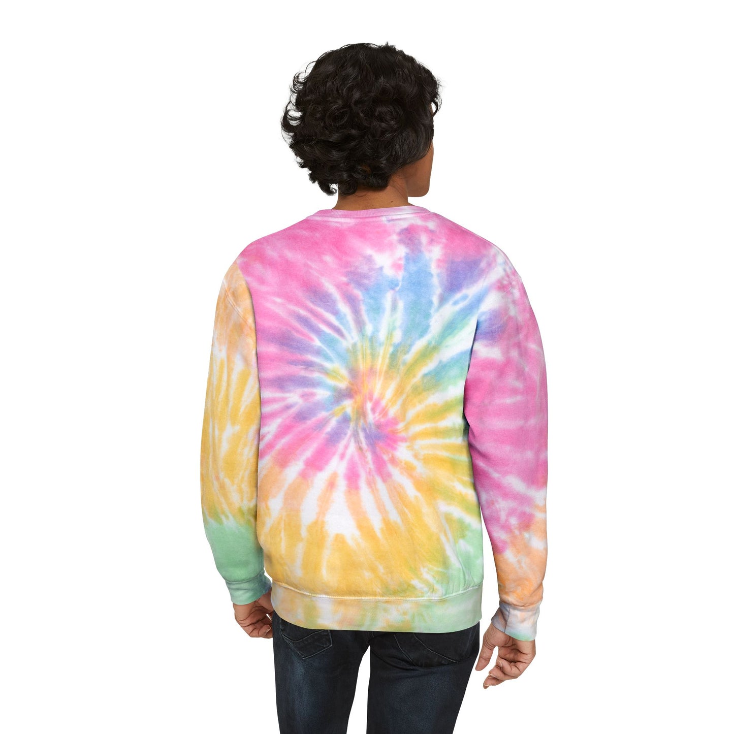 "Go Away" Care Bears Tie-Dye Sweatshirt | Sarcastic Pastel Crewneck | Cozy 90s Cartoon Sweater